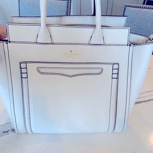 Kate Spade White Leather Tote
